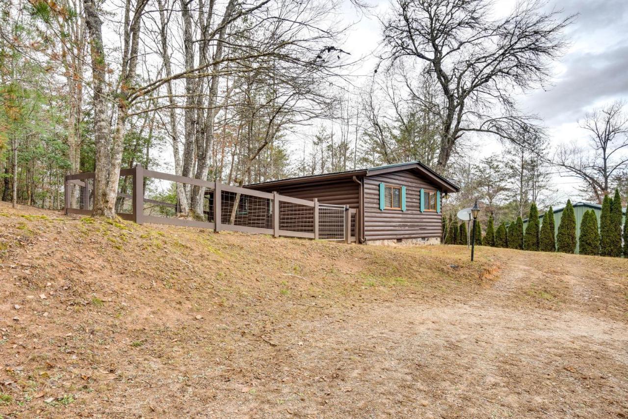 Peaceful Warne Cabin Fenced Yard And Screened Porch Brasstown ภายนอก รูปภาพ